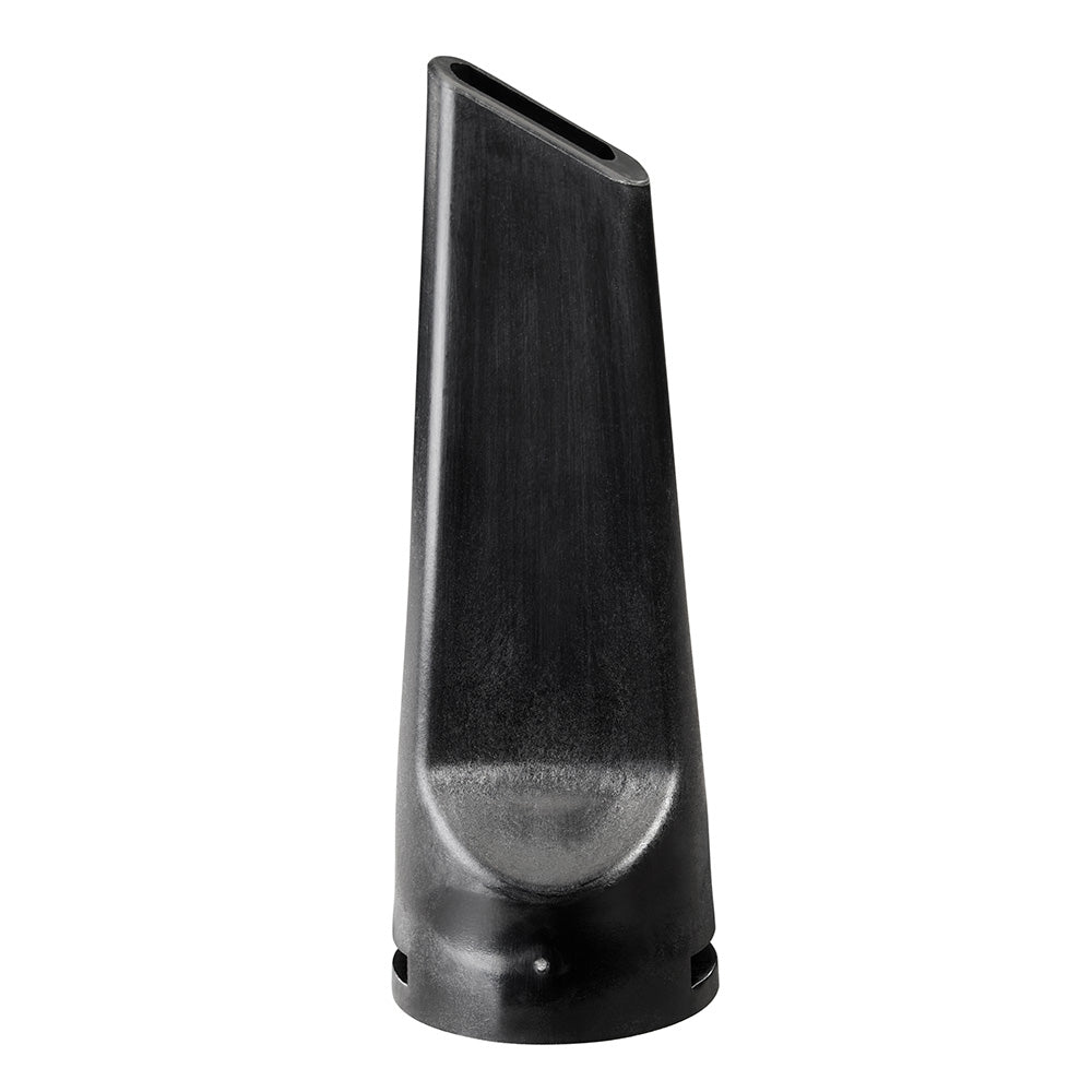 Black plastic crevice tool with tapered nozzle and cylindrical base for M12 HAMMERVAC vacuum attachment.