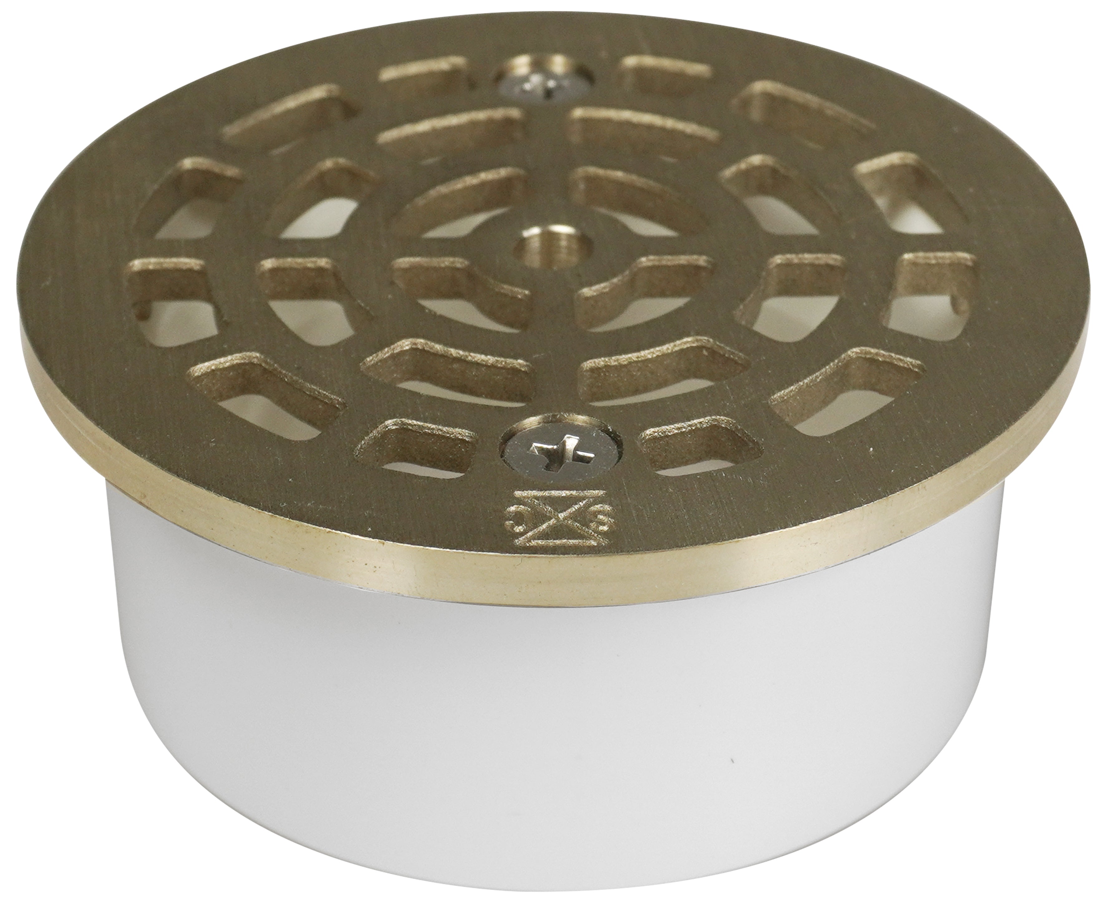 Sioux Chief 3 in. Inside Pipe Floor Drain with Strainer - Nickel Bronze