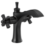 Delta Dorval Two Handle Single Hole Monoblock Bathroom Faucet with Cross Handles