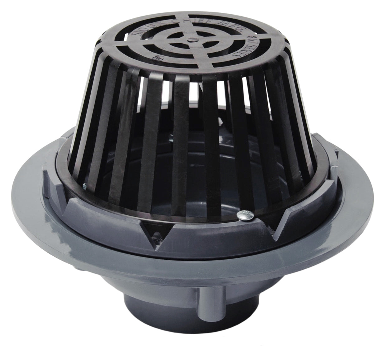 Sioux Chief 3 in. PVC Roof Drain with 10 in. Polypropylene Dome Strainer