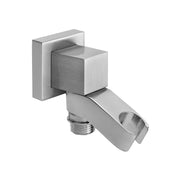 Jaclo CUBIX Water Supply Elbow with Handshower Holder in Satin Nickel - 8716-SN