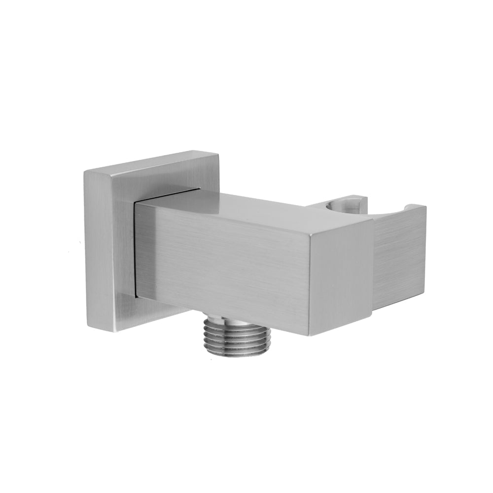 Jaclo 8757-AMB CUBIX Water Supply Elbow with Adjustable Handshower Holder in Amber