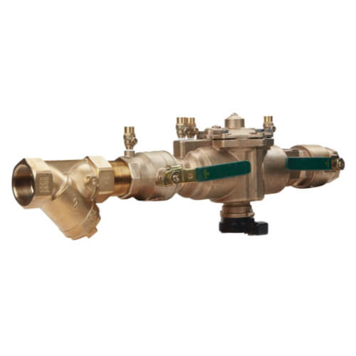 Watts 88004052 RPZ Backflow Preventer 2 Inch Bronze Strainer Flood Sensor