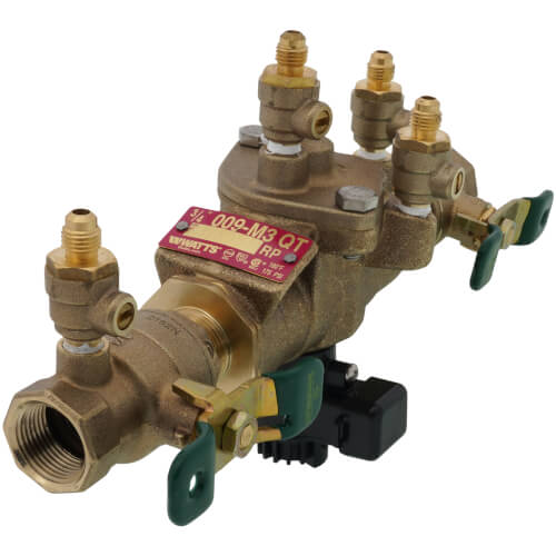 Watts 88004058 RPZ Backflow Preventer 3/4 Inch Bronze Flood Sensor