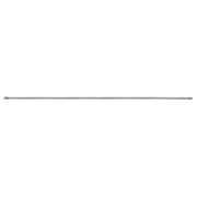 Coiled metal anchor cable with end loops on a white background.