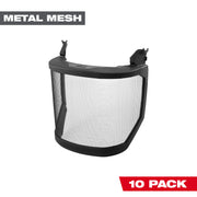 Milwaukee 48-73-1435 10pk Mesh Shield Replacement (No-brim Helmet Only Mount)