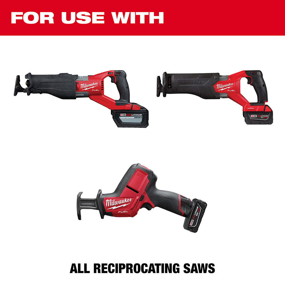 Milwaukee 48-00-5232 9" 3 TPI The AX with Carbide Teeth for Pruning & Clean Wood SAWZALL Blade 1PK