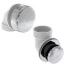 Chrome-plated foot-actuated bath waste drain valve with PVC connection for tubs up to 16 inches.