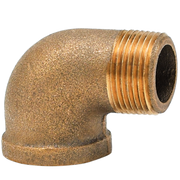 Legend Valve 1/4" Threaded No Lead 90 Street Elbow, FNPT x MNPT in Cast Bronze - 310-041NL