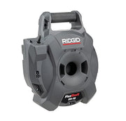 RIDGID K9-12 FlexShaft drain cleaning machine with gray housing, carrying handle, and large spool drum.
