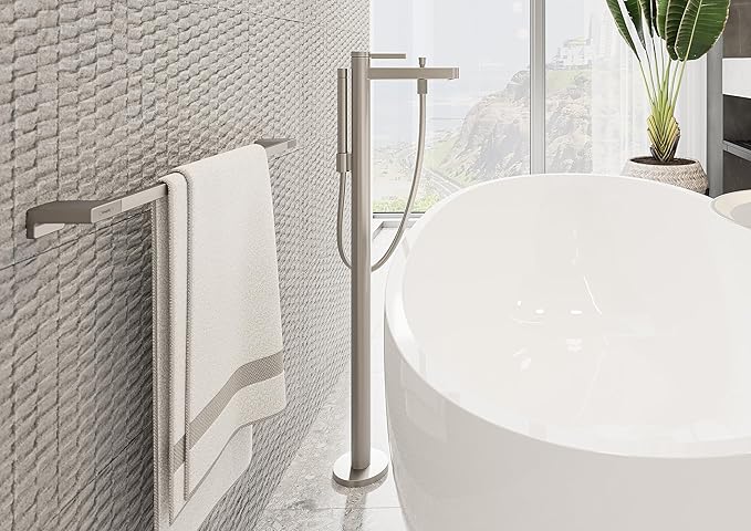 Hansgrohe 41748820 AddStoris Toilet Paper Holder in Brushed Nickel