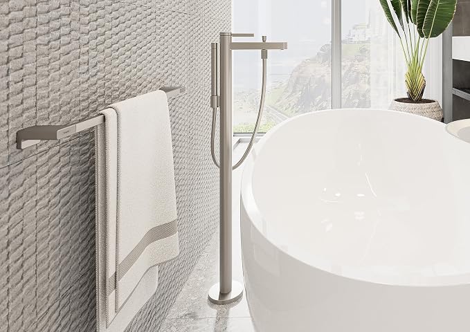 Hansgrohe 41756820 AddStoris Spare Toilet Paper Holder in Brushed Nickel
