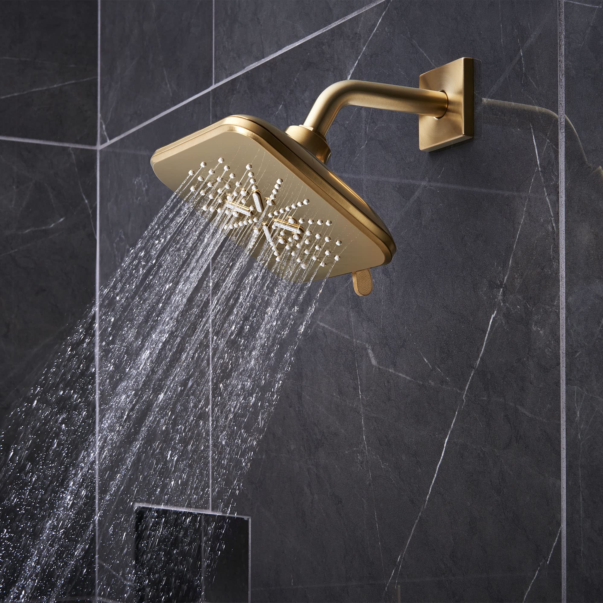Grohe Rainshower 26797GN0 Shower Head, 6-1/2" - 3 Sprays, 1.75gpm in Grohe Brushed Cool Sunrise