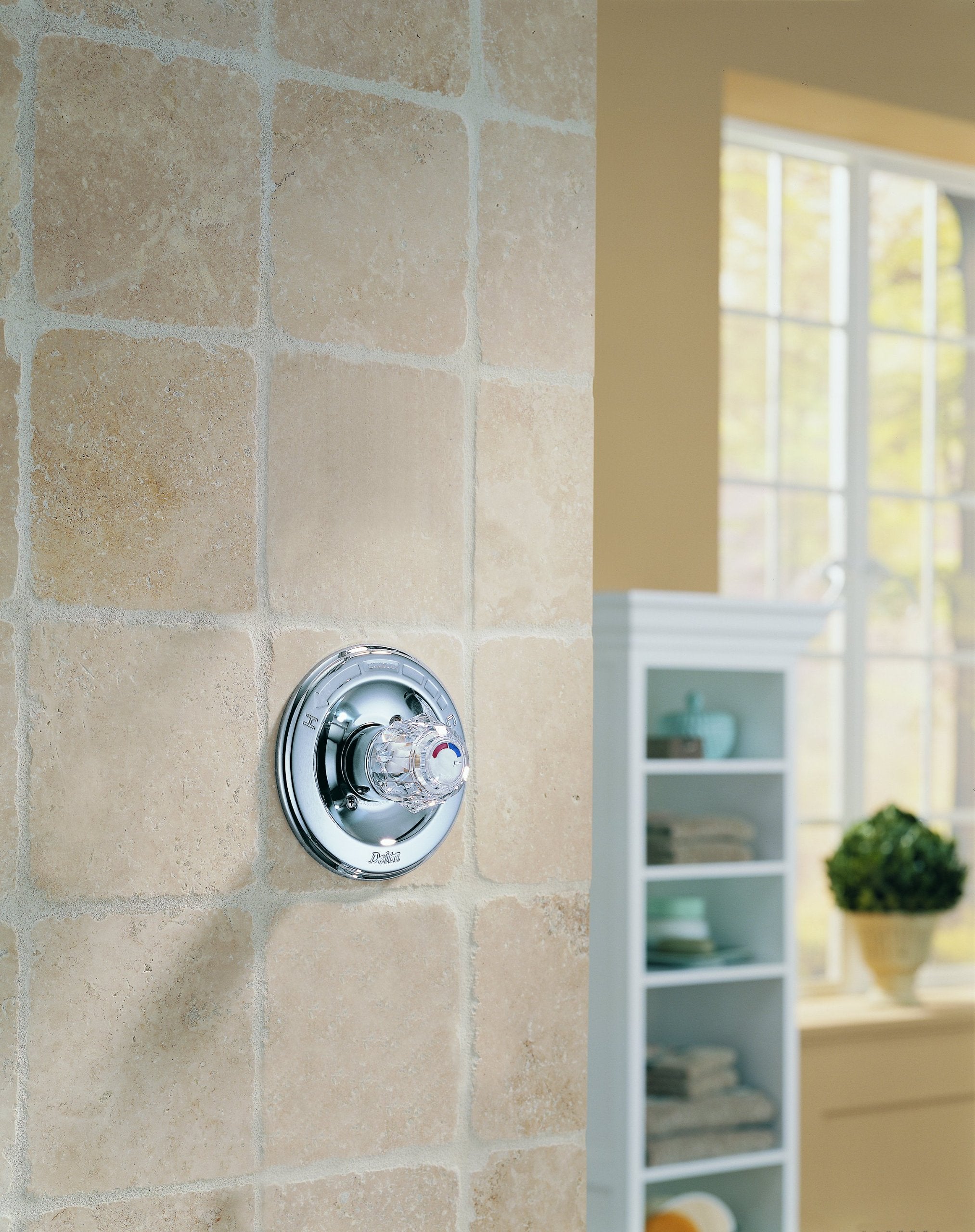 Delta Classic T13022 Monitor 13 Series Valve Only Trim - Single Handle Knob: Chrome