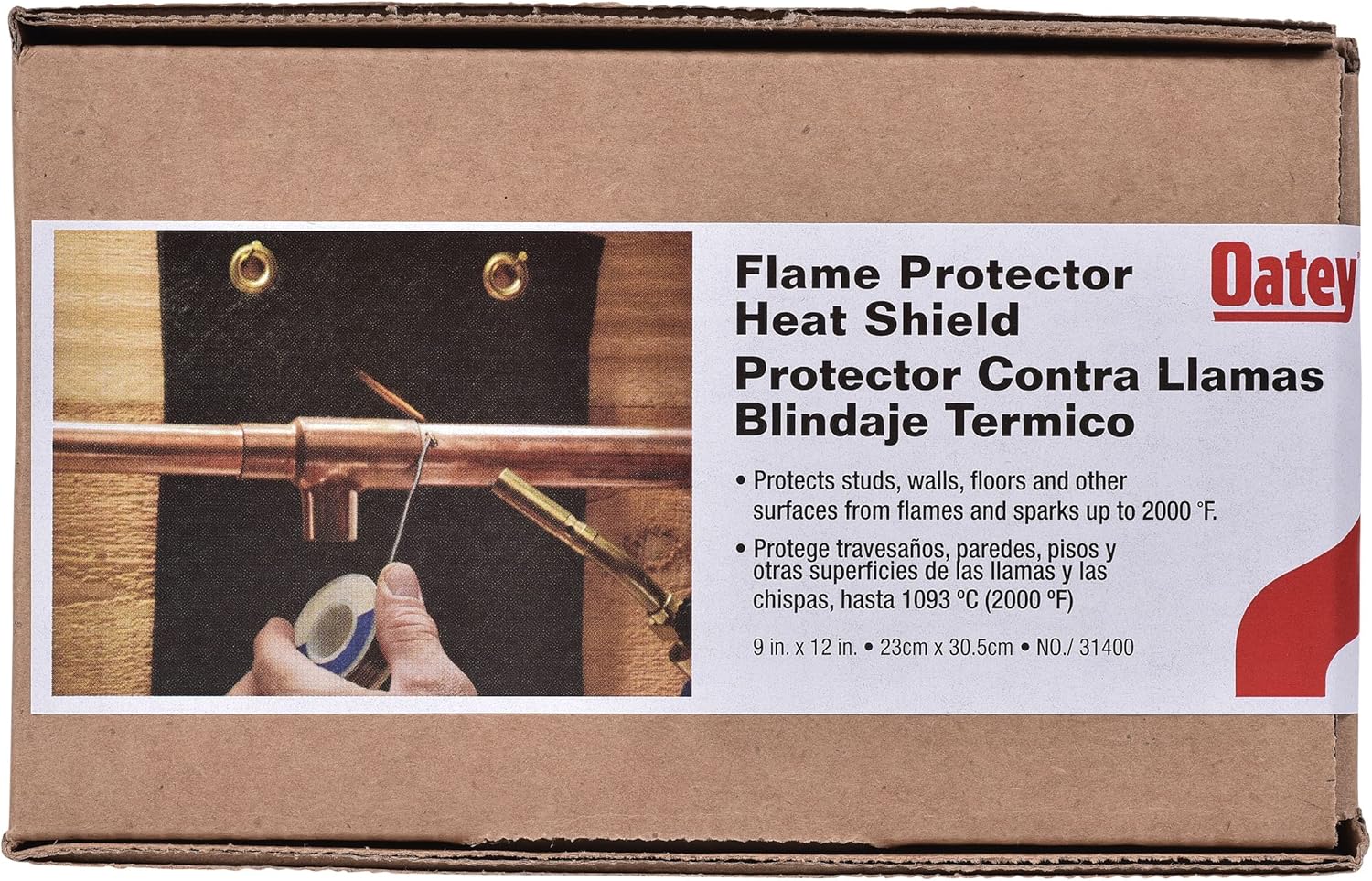 Oatey 31400 Bagged 9 X 12 Flame Protector
