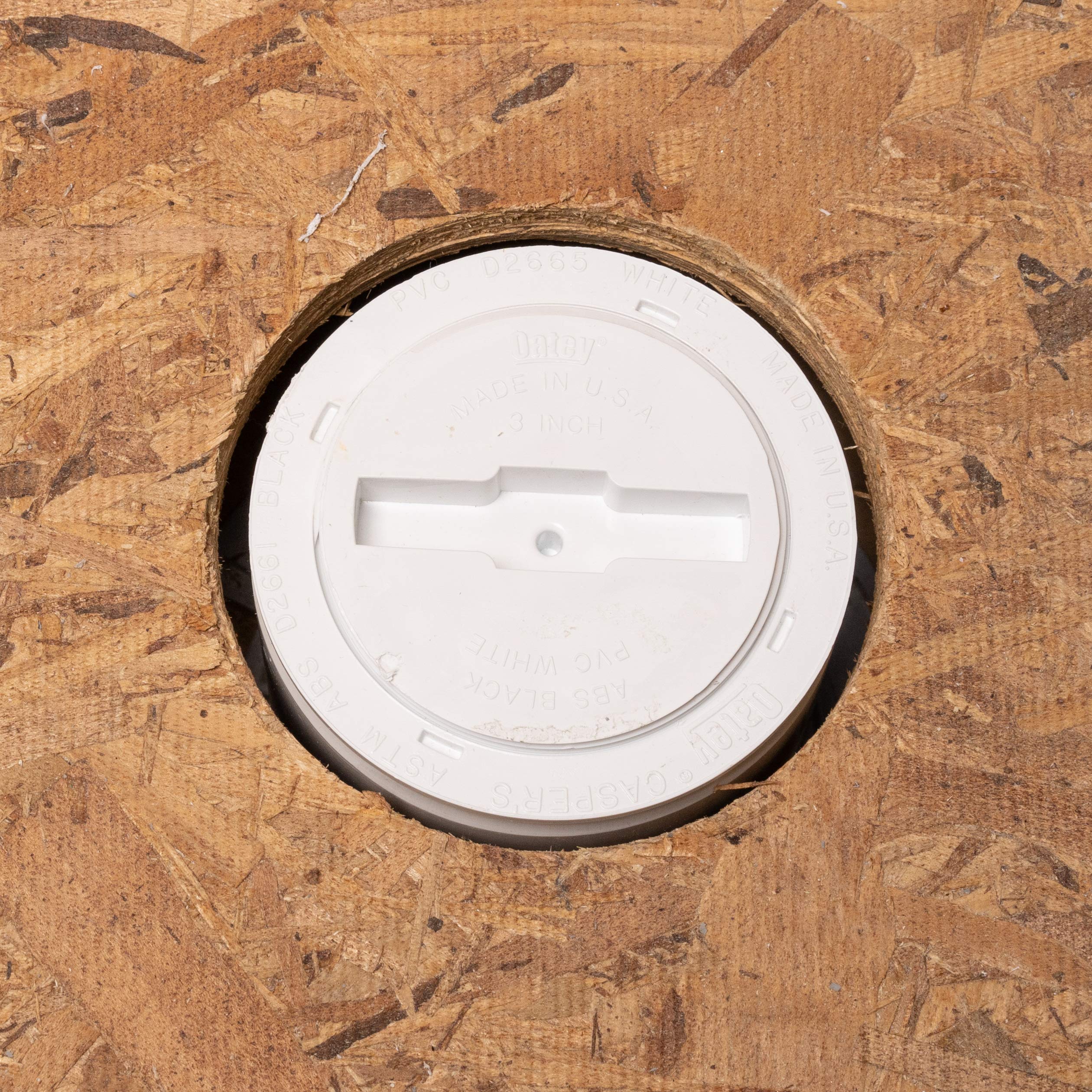 Oatey 4 In. PVC Snap-In Cleanout Assembly in White - 43733