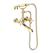 Newport Brass Chesterfield Wall Mounted Widespread Tub Filler with Hand Shower