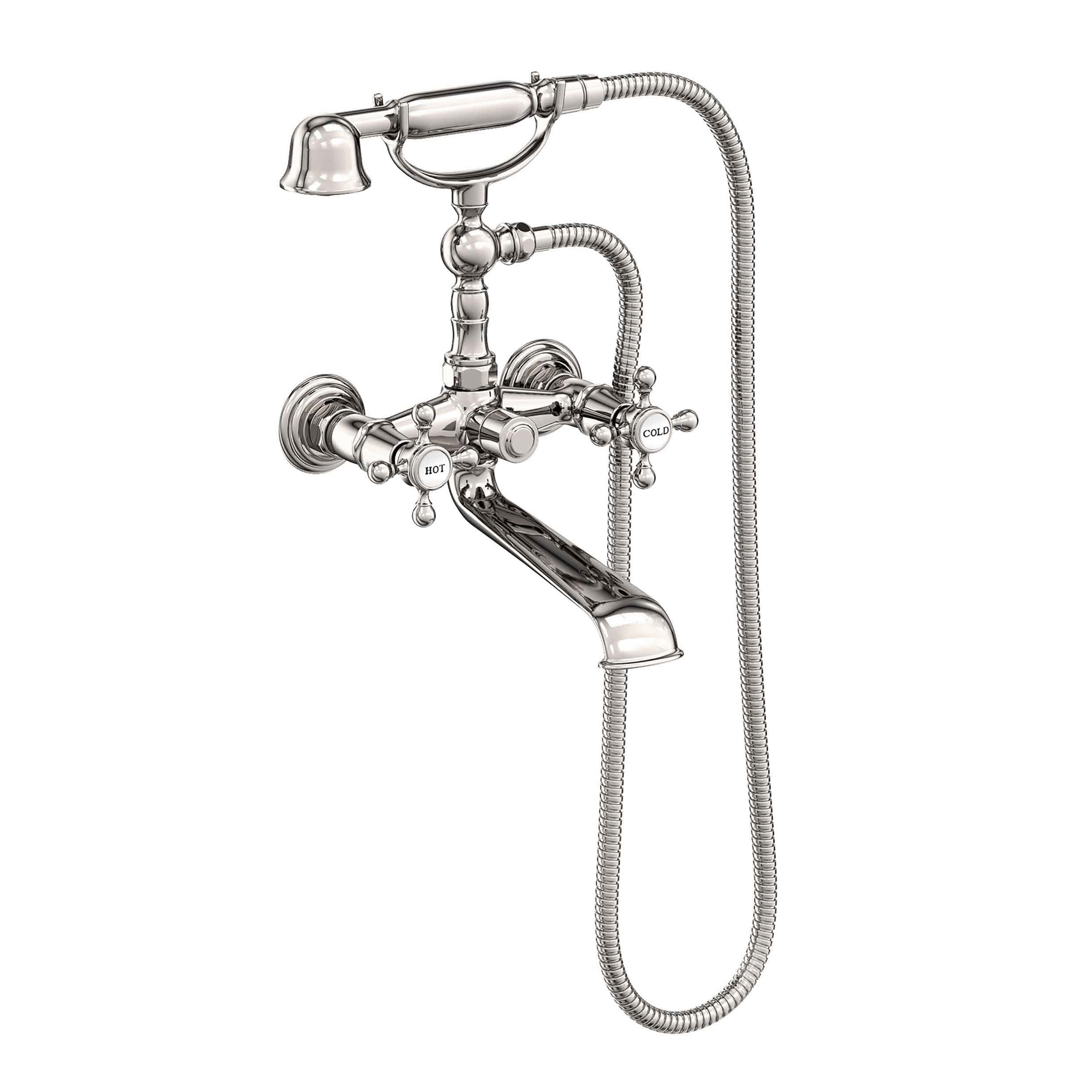 Newport Brass Chesterfield Wall Mounted Widespread Tub Filler with Hand Shower