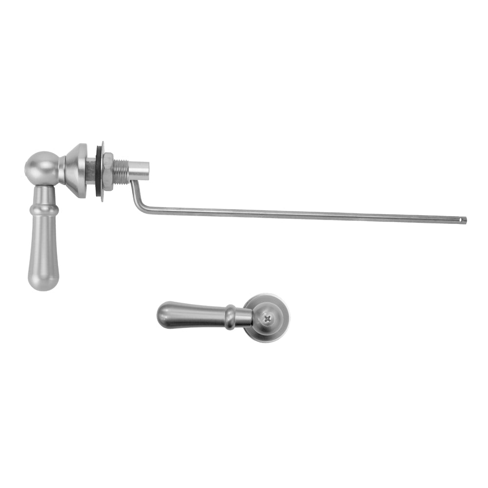 Caramel bronze toilet tank trip lever assembly with handle, rod, and ball connector for St. Thomas toilets.