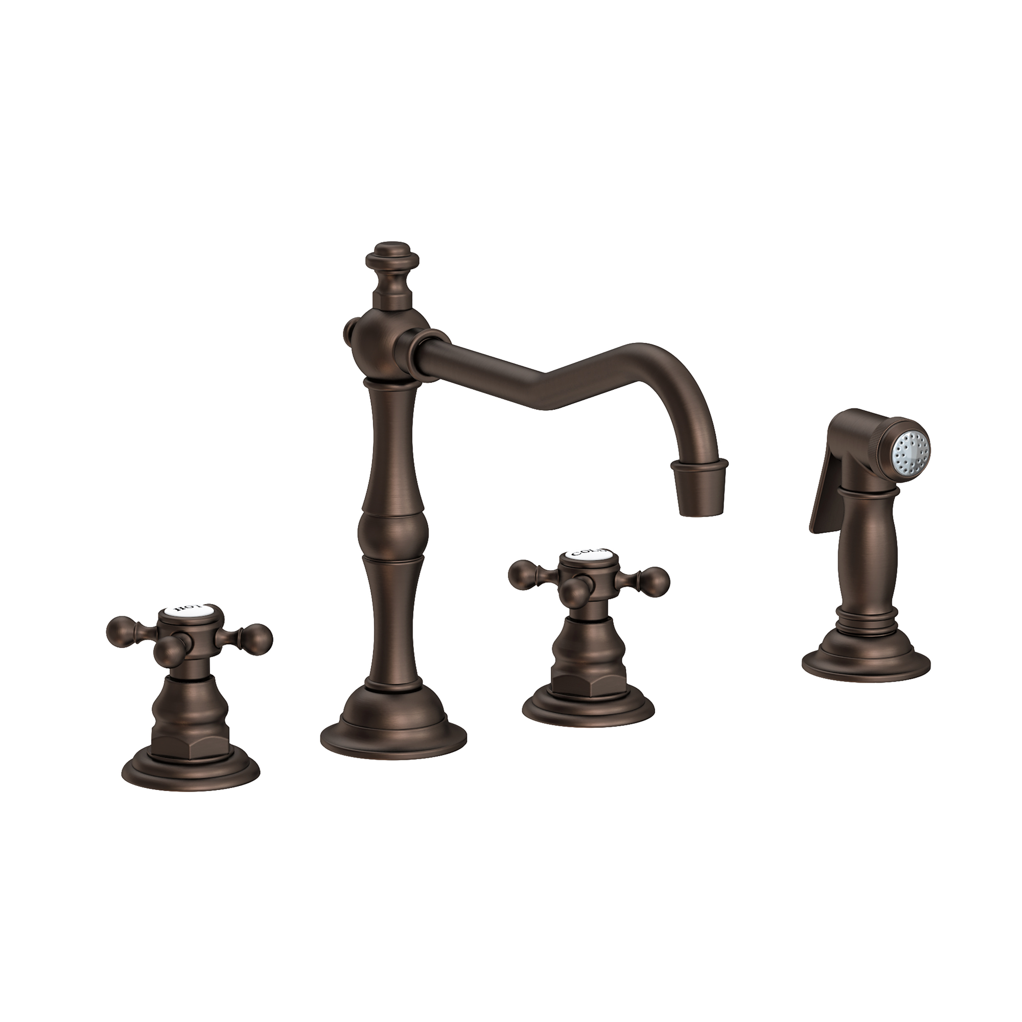 Newport Brass Chesterfield 1.8 GPM Widespread Kitchen Faucet with Side Spray