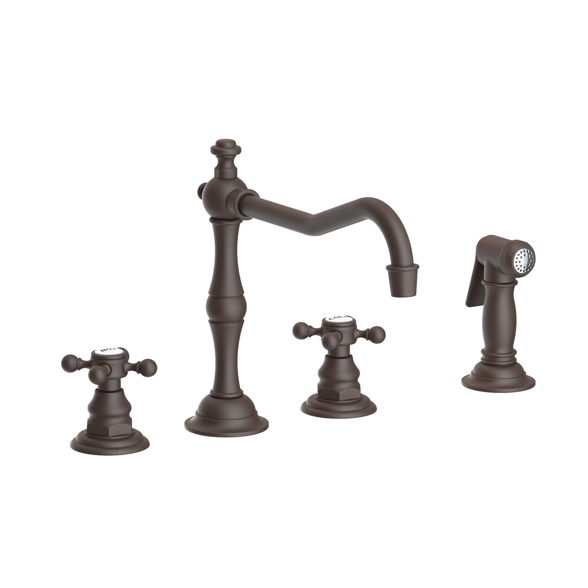 Newport Brass Chesterfield 1.8 GPM Widespread Kitchen Faucet with Side Spray