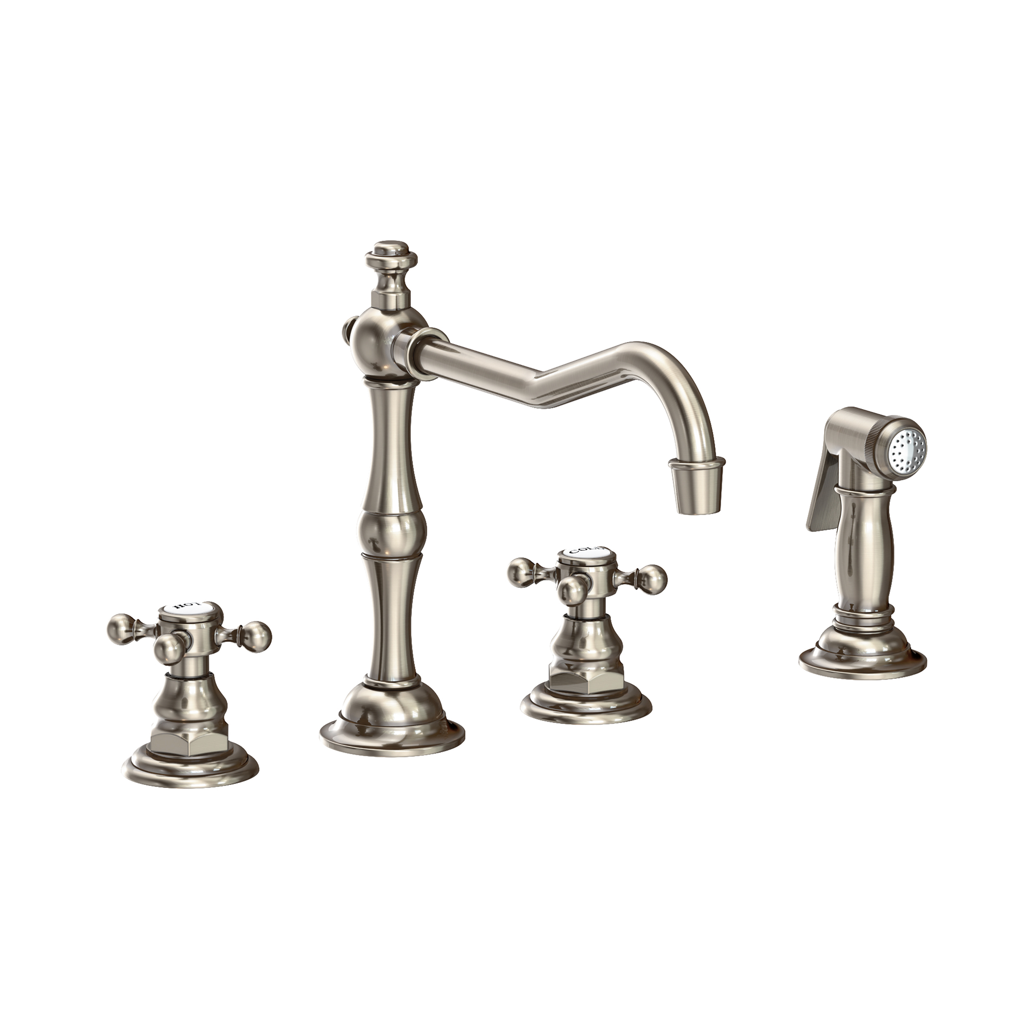 Newport Brass Chesterfield 1.8 GPM Widespread Kitchen Faucet with Side Spray