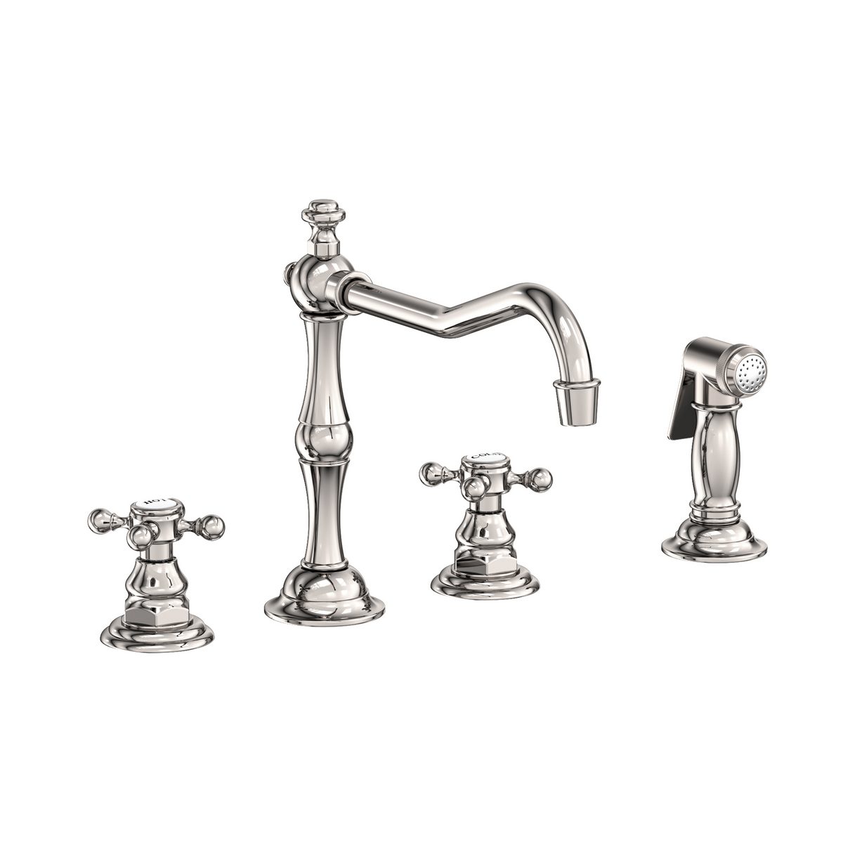 Newport Brass Chesterfield 1.8 GPM Widespread Kitchen Faucet with Side Spray