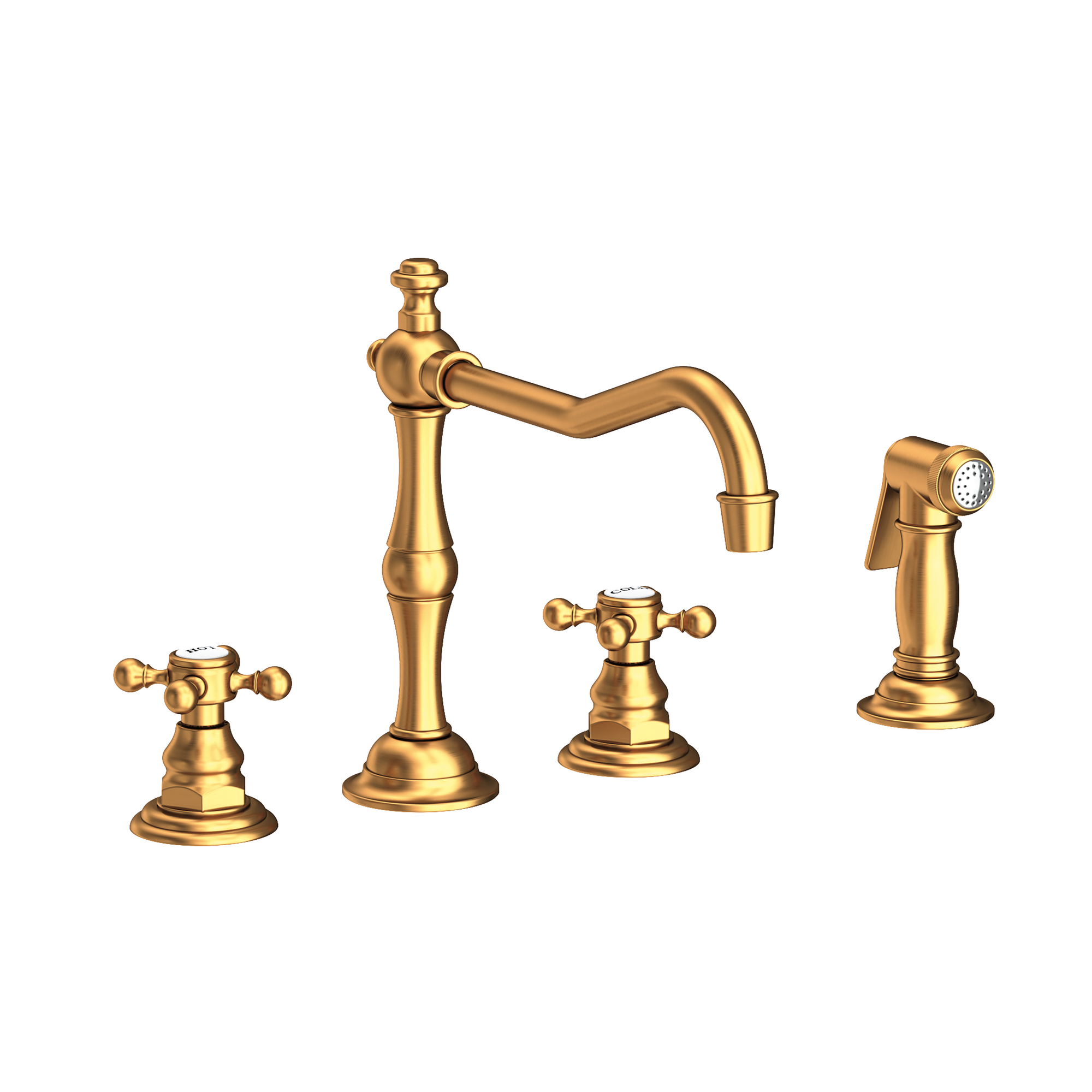 Newport Brass Chesterfield 1.8 GPM Widespread Kitchen Faucet with Side Spray