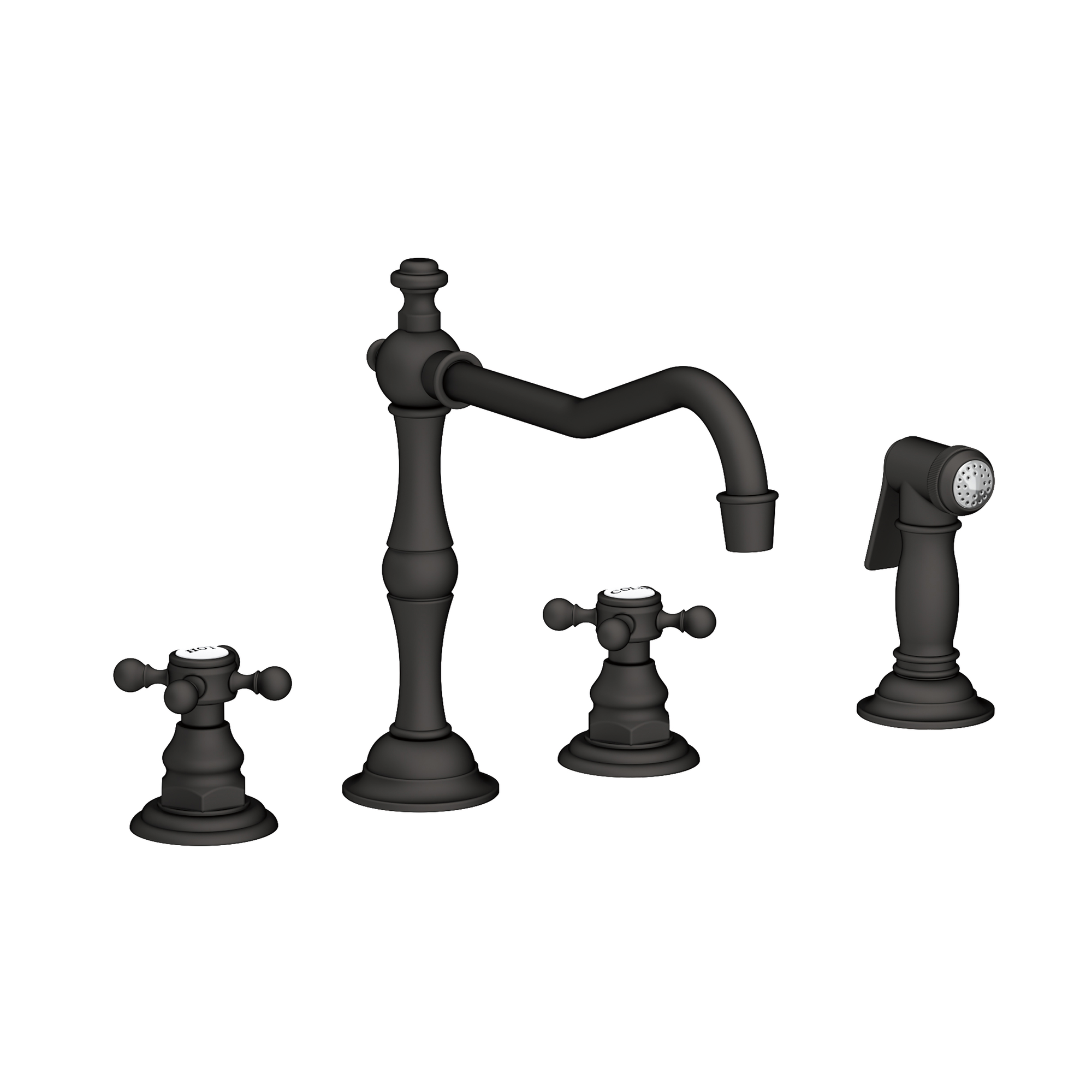 Newport Brass Chesterfield 1.8 GPM Widespread Kitchen Faucet with Side Spray