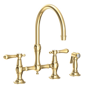 Newport Brass Chesterfield 1.8 GPM Widespread Kitchen Bridge Faucet with Side Spray