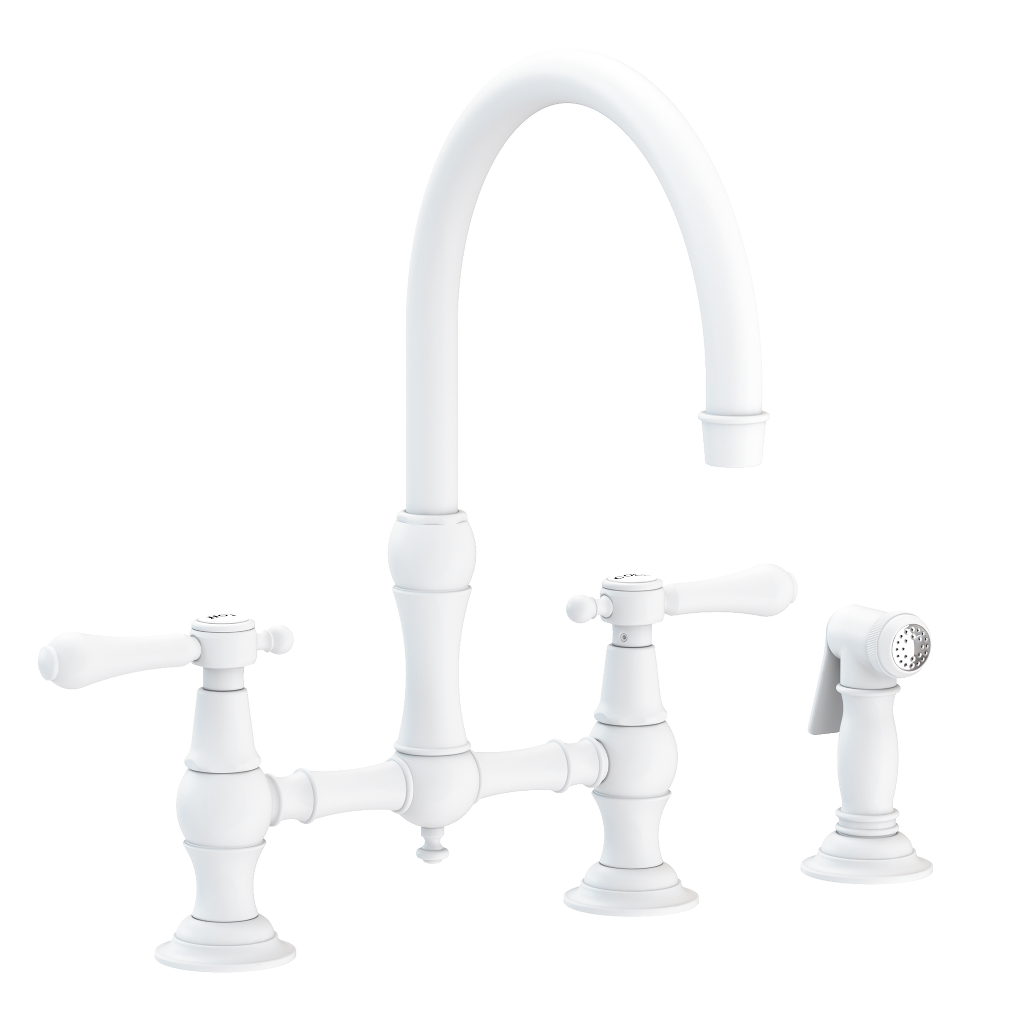Newport Brass Chesterfield 1.8 GPM Widespread Kitchen Bridge Faucet with Side Spray