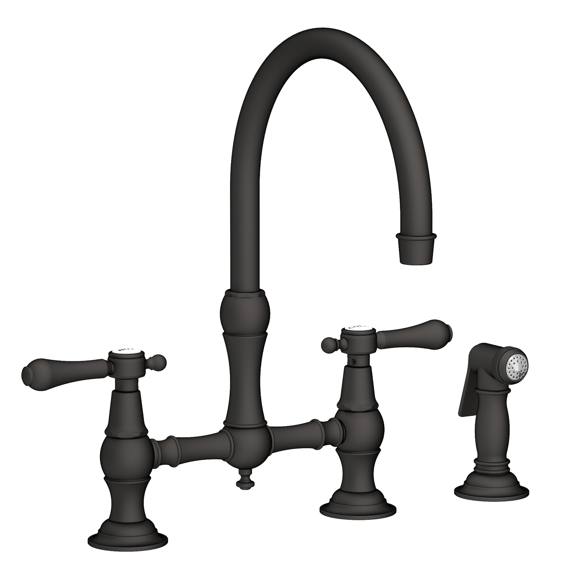 Newport Brass Chesterfield 1.8 GPM Widespread Kitchen Bridge Faucet with Side Spray