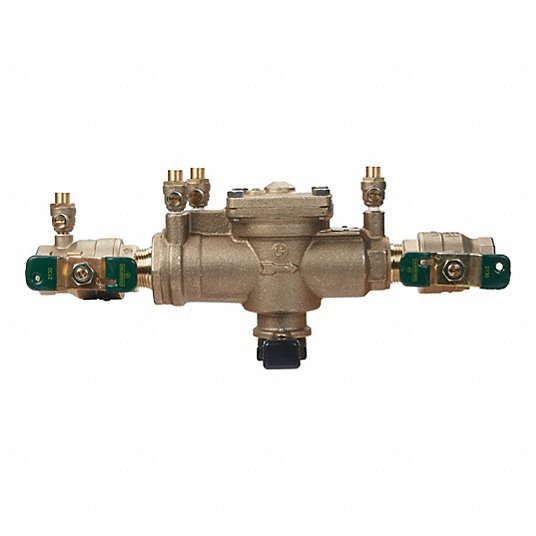 Watts 88004088 Lead Free RPZ Backflow Preventer 1 Inch Tee Handle Strainer Flood Sensor