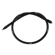 Black flexible concrete vibrator shaft with connectors at both ends, marked 7 FT.
