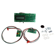 Elkay electrical package containing circuit boards with wired connectors, control panel, and hardware mounting components.