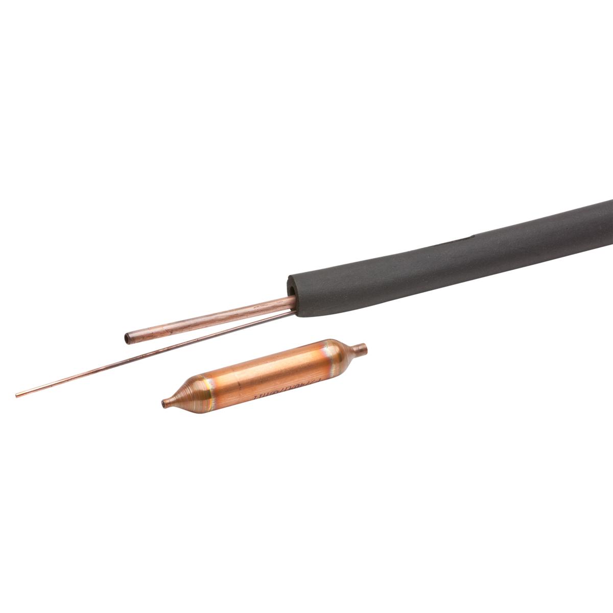 Copper heating element with black insulated tubing and connector component for Elkay HeatX/Drier system.