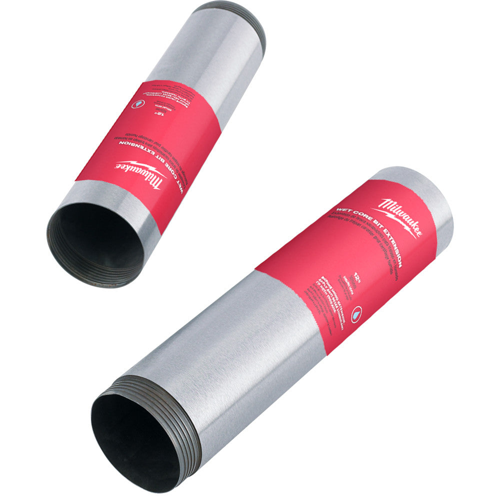 Milwaukee 48-17-4010 1 in. x 12 in. Diamond Premium Wet Core Bit Extension