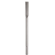 Stainless steel SDS-Max flat chisel with 1-inch wide blade and grooved shaft for power tool attachment.