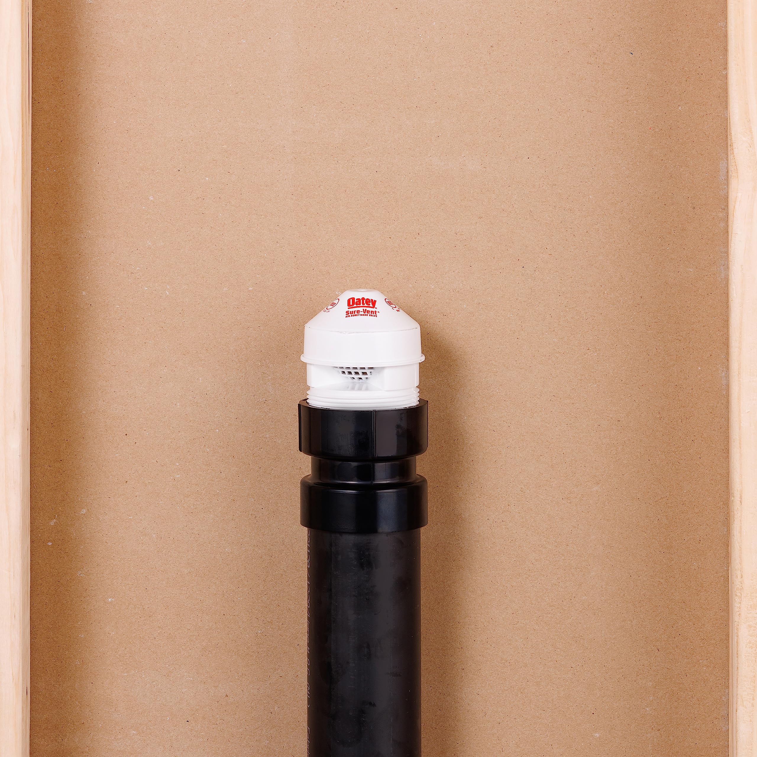 Oatey 1-1/2 in. x 2 in. Air Admittance Valve Adapter in Black - 39018