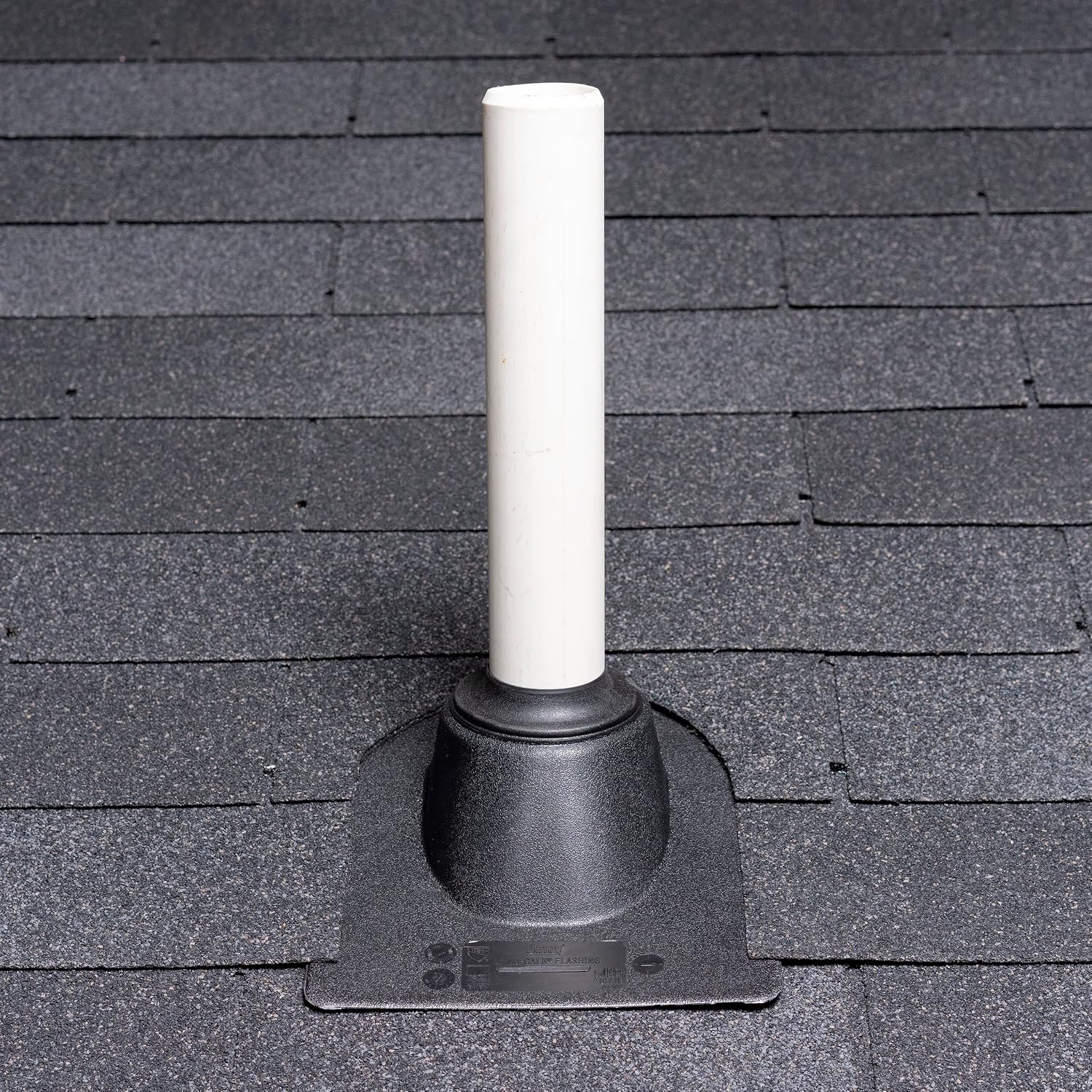 Oatey 11911 Plastic 4" Pipe Diameter Thermo Plastic No-Calk Roof Flashing 12" x 16" Base