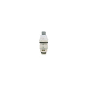 Gray and white Elkay Diacore replacement cartridge with ribbed stem and rubber seals for right-hand cold water control.