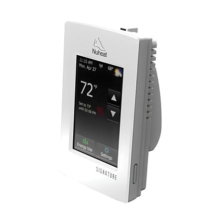 Nuheat AC0055 Signature WiFi-enabled, Touchscreen, Dual-Voltage, Programmable Floor Heating Thermostat 120V/240V