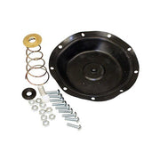 Merrill Brady air volume control repair kit containing black diaphragm dome, spring assembly, brass disc, fasteners, and hard