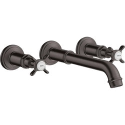 AXOR Montreux 1.2 GPM Wall-Mounted Widespread Faucet with Cross Handles