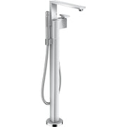 AXOR 46441001 Edge Freestanding Tub Filler Trim with 1.75 GPM Handshower - Diamond Cut in Chrome