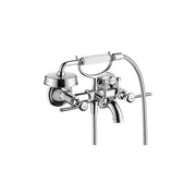 AXOR 16556001 Montreux 2-Handle Wall-Mounted Tub Filler with Lever Handles and 1.8 GPM Handshower in Chrome
