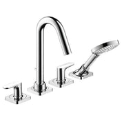 AXOR 34448001 Citterio M 4-Hole Roman Tub Set Trim with 1.75 GPM Handshower in Chrome