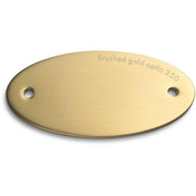 Hansgrohe 13999905 Finish Sample Chip in Brushed Gold Optic