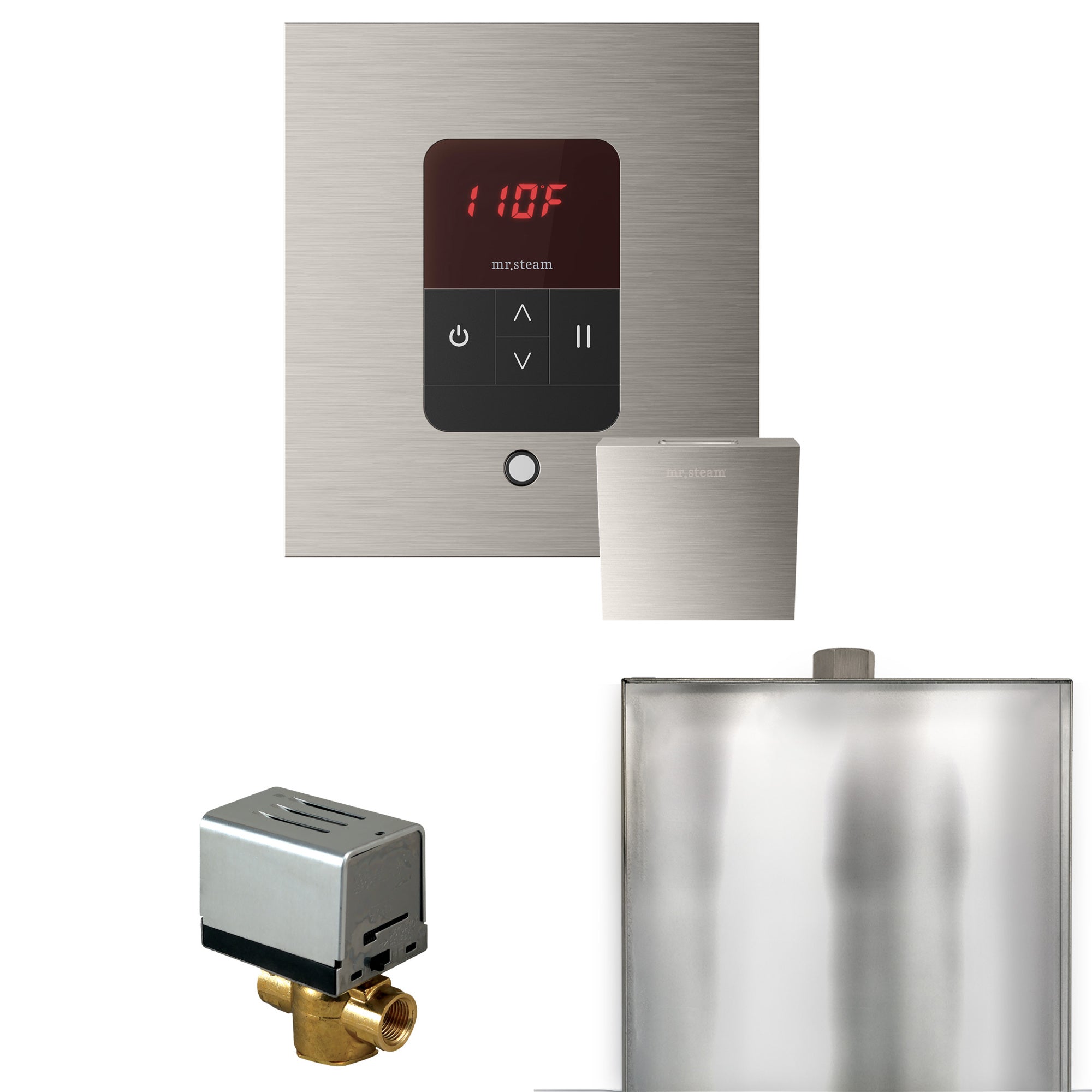 Mr. Steam Basic Butler Steam Shower Control Package w/ Square iTempo Control and Steamhead