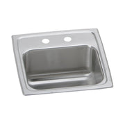 Elkay Celebrity Stainless Steel 15" x 15" x 6-1/8", 2-Hole Single Wide Bowl Drop-in Bar Sink